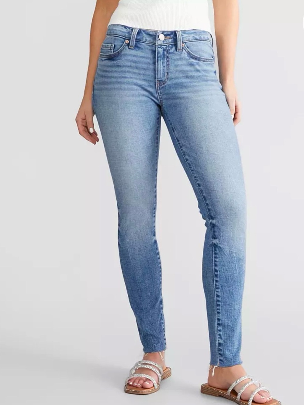 Stella Mid-Rise Ankle Skinny Stretch Jean Size 24